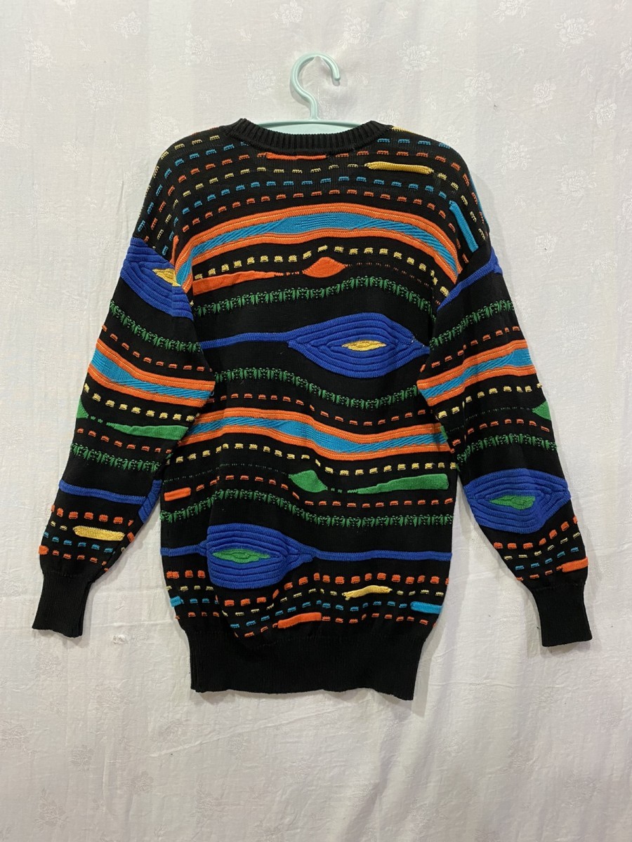 Japanese Brand - Enricodomani Colourful Knitted Pattern Sweater Pullover - 7
