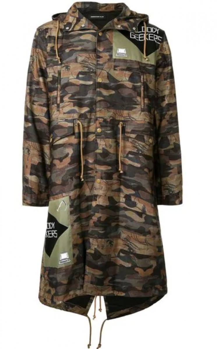 BNWT SS19 UNDERCOVER "BLOODY GEEKERS" CAMO COAT 2 - 12