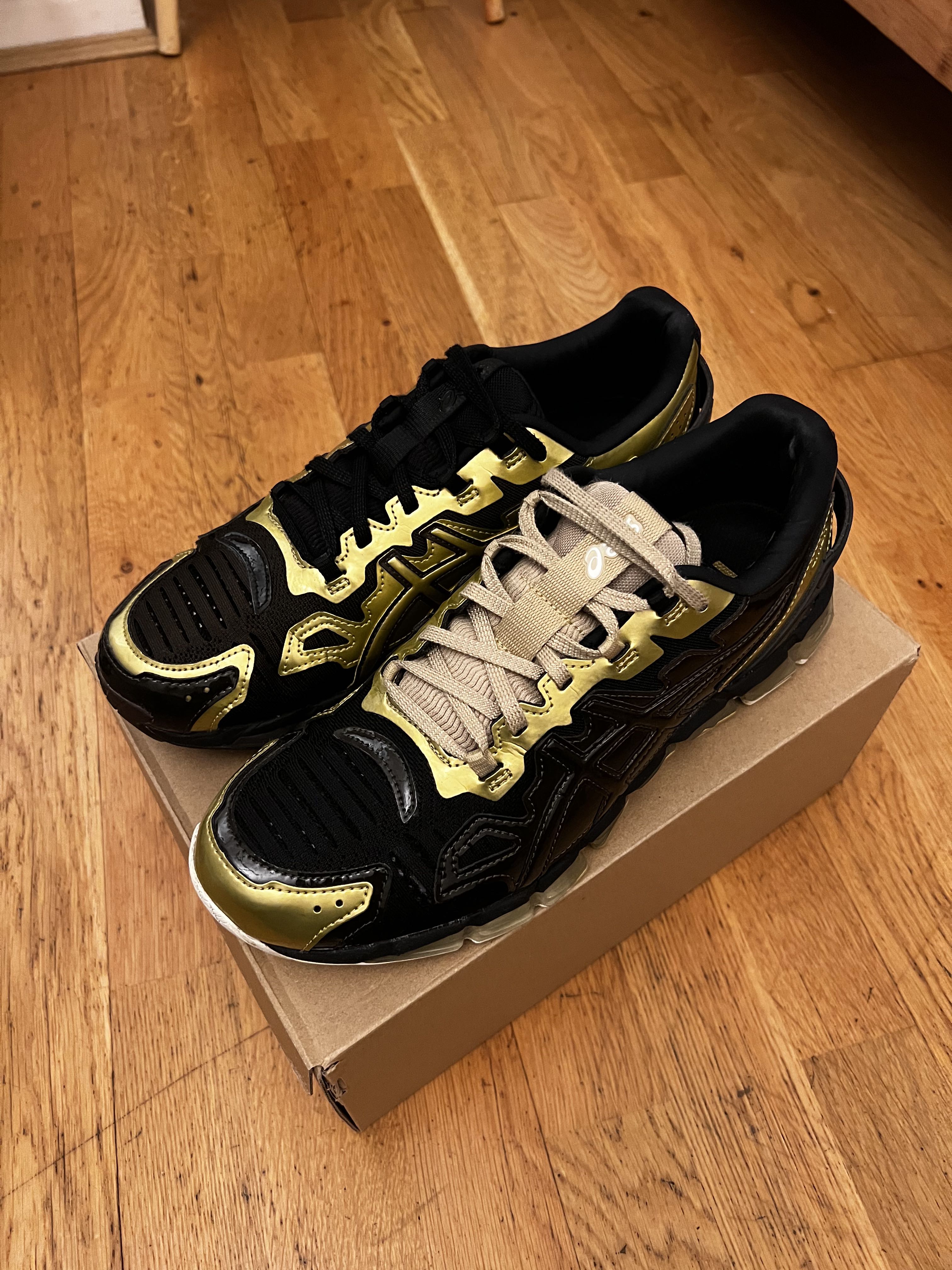 ASICS X GMBH Gel-Quantum 360 Trainers Rich Gold/Black Coffee size uk 8 - eu 42 - 1