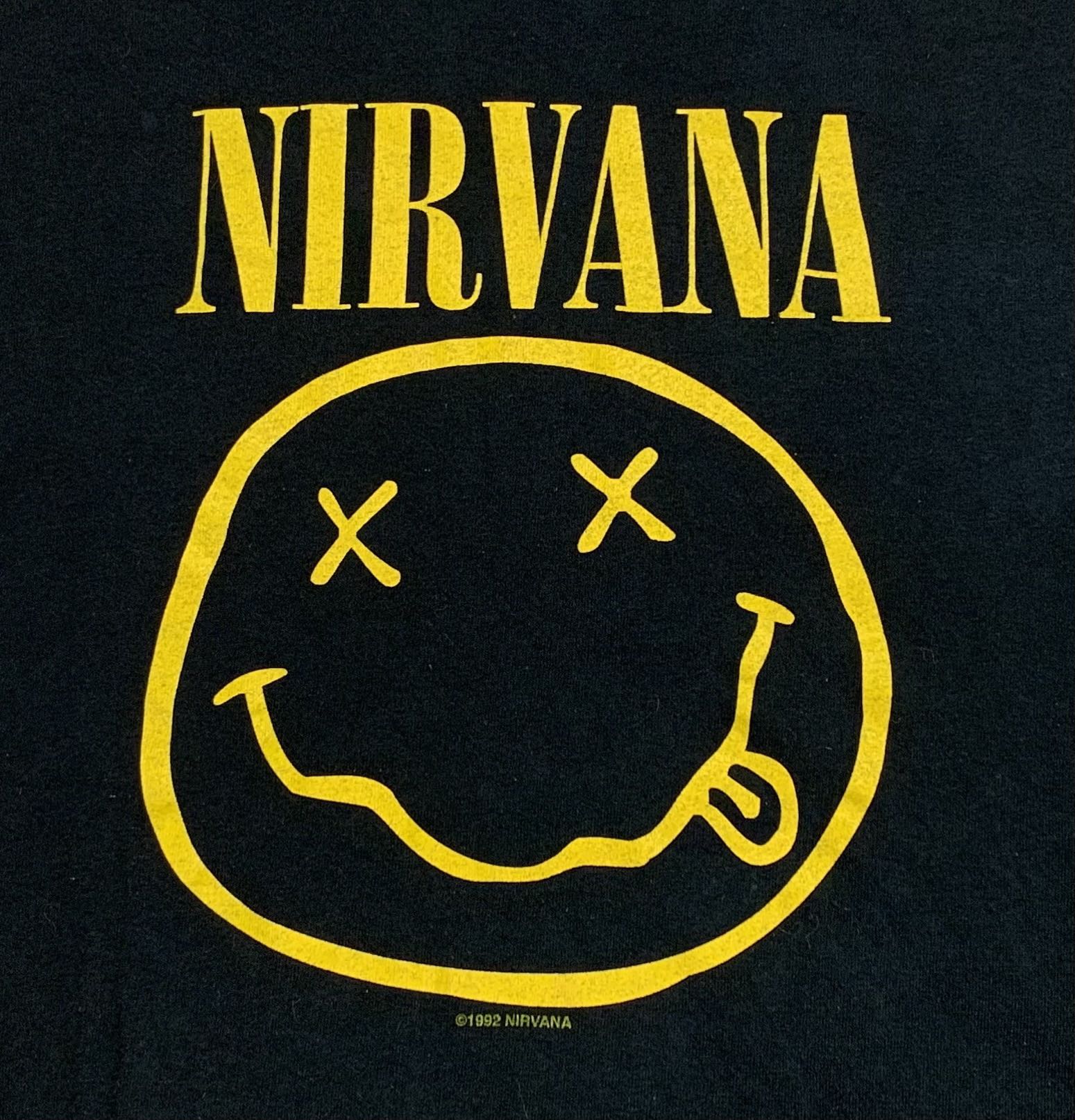 Vintage Nirvana Smile T Shirt 90s Nirvana Tee Nirvana 1992 Shirt Size M Men Shirt Women Shirt Band Tee 1990s Tee Shirt Y2K Tee - 3