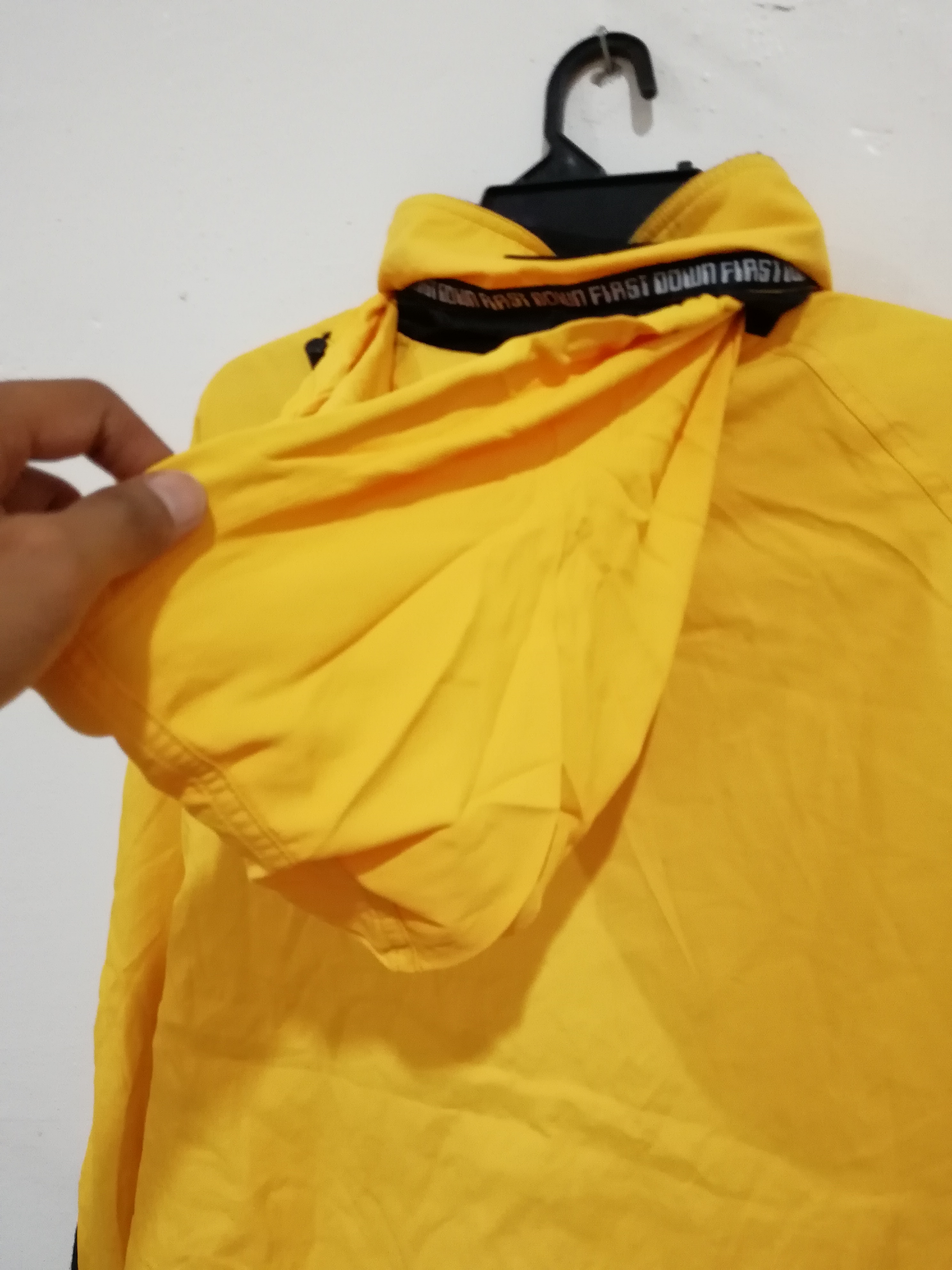 Vintage - Vintage Yellow First Down Pull Over/ Windbreaker - 12
