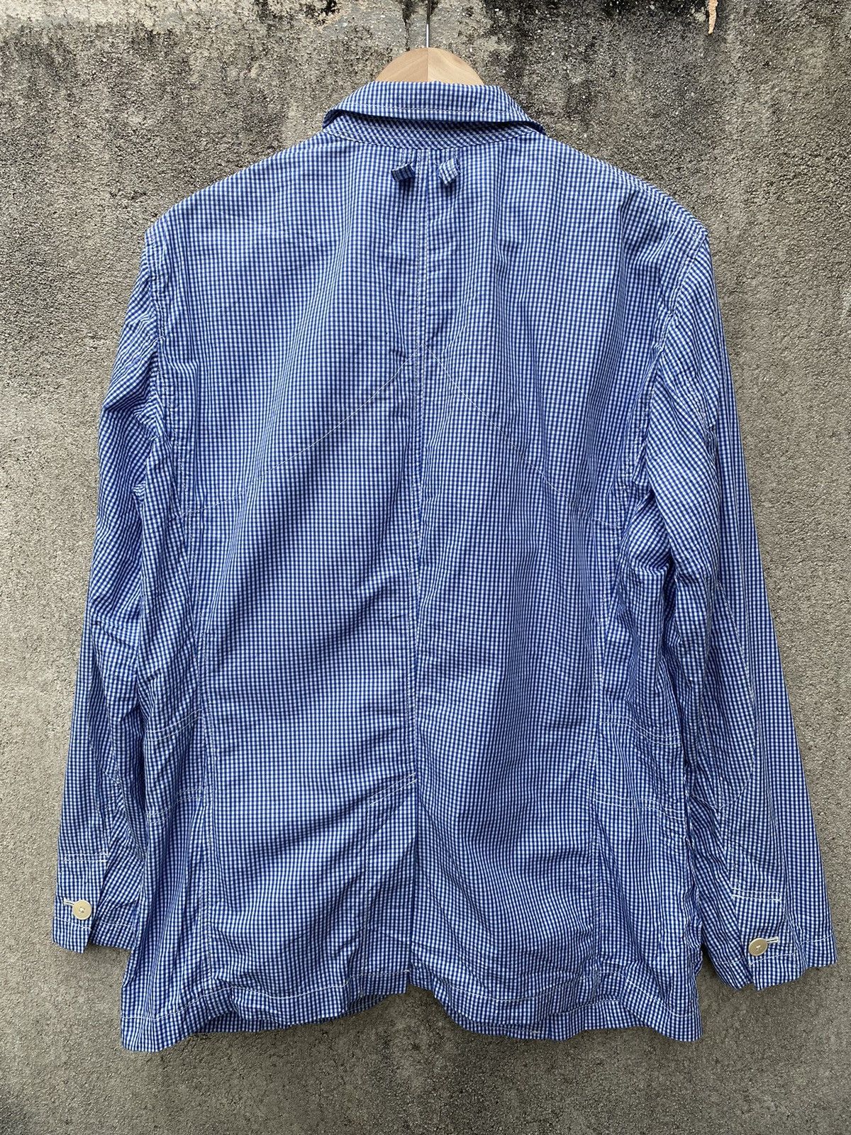 🔥 Jil Sander Checkered Jacket Blue - 2