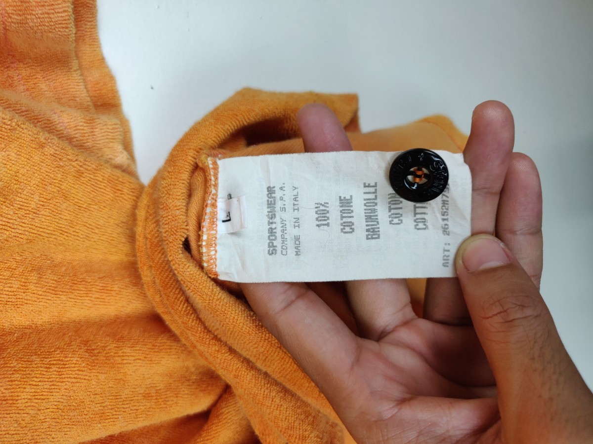 SS97 Orange Cotton Polo Shirt Tops - 10