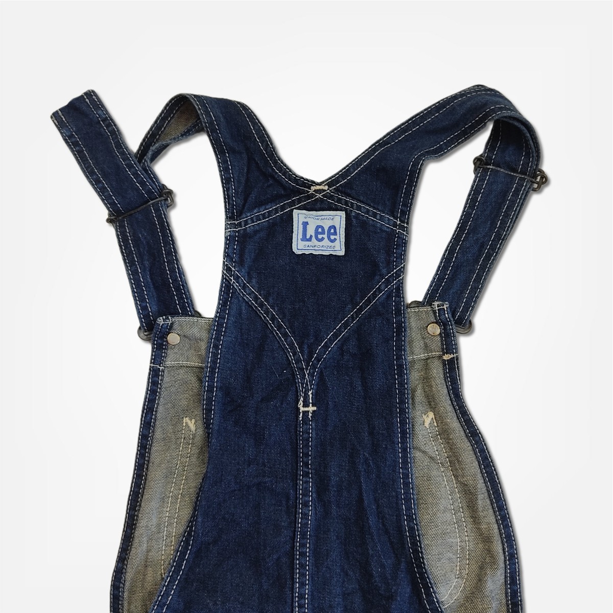 Lee - Vintage Lee Union Made Worker Denim Dungarees Sleeveless - 5