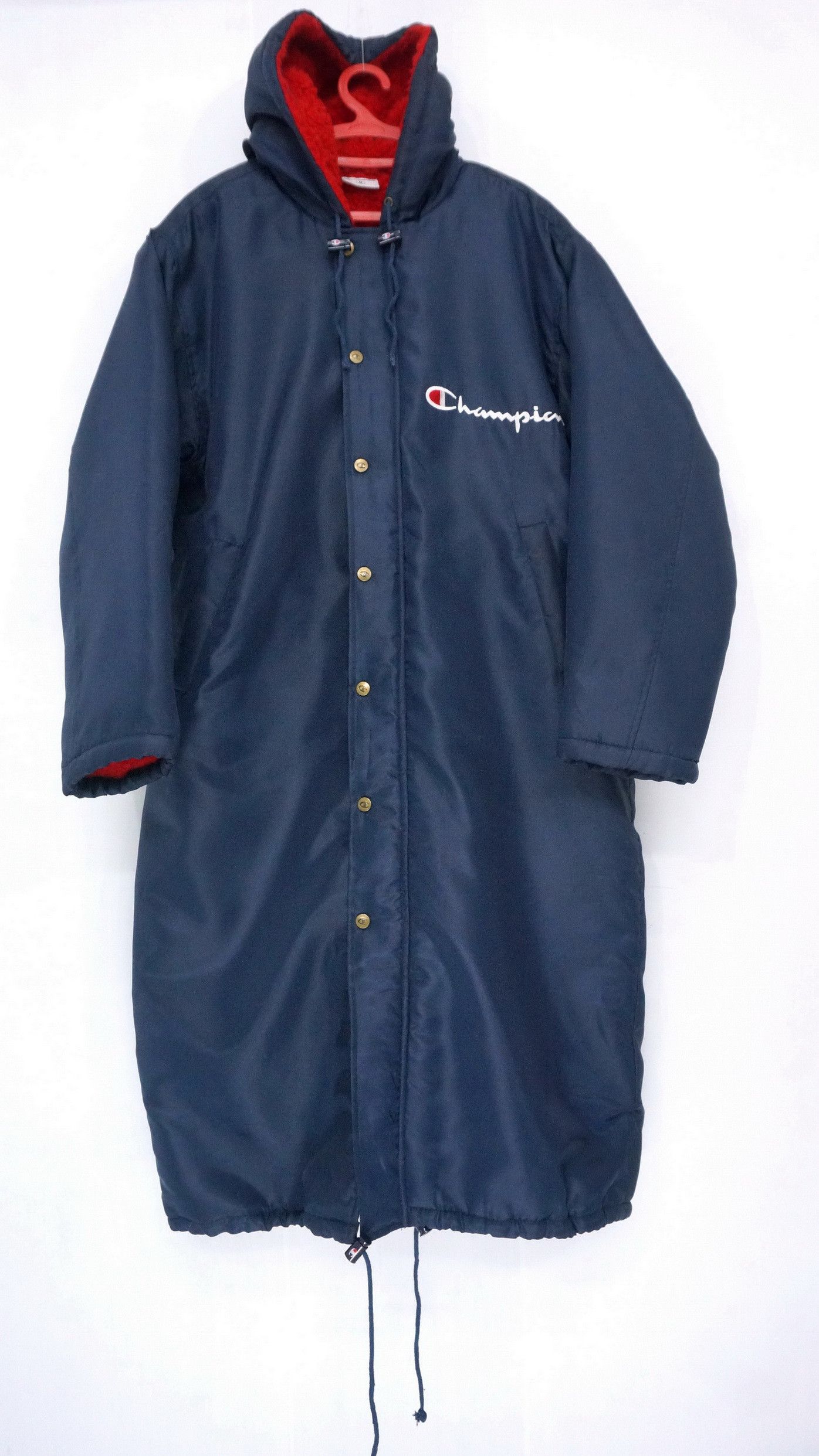 Vintage CHAMPION Long Jacket Big Logo Embroidery - 2