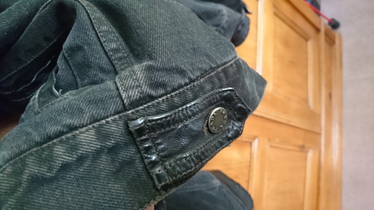 RARE Black Label Teddy Sherpa Denim Leather Detail Jacket - 15
