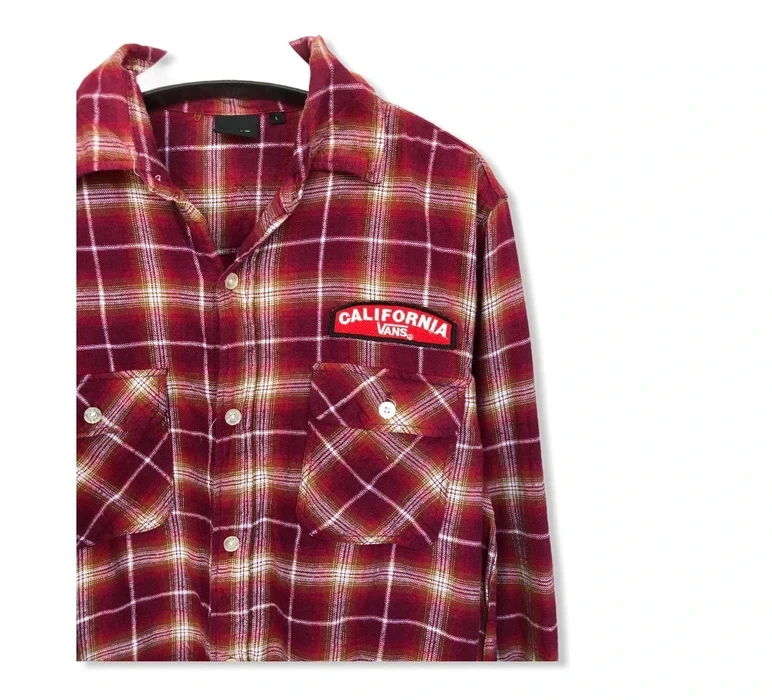 Vans Checked Plaid Tartan Flannel Shirt 👕 - 2