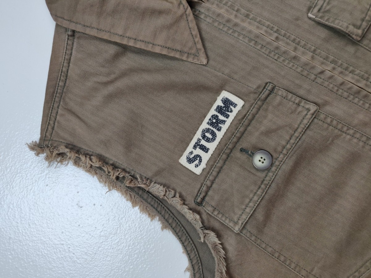 Japanese Brand - Dog House Distressed Vest Jacket Outerwear - 5