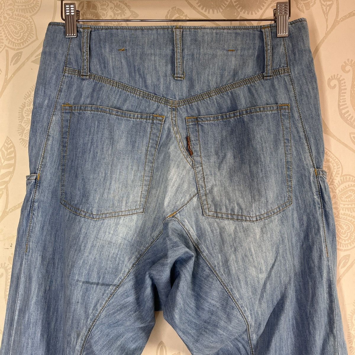 Issey Miyake Assymmetrical Cabane De Zucca Denim Jeans Japan - 21