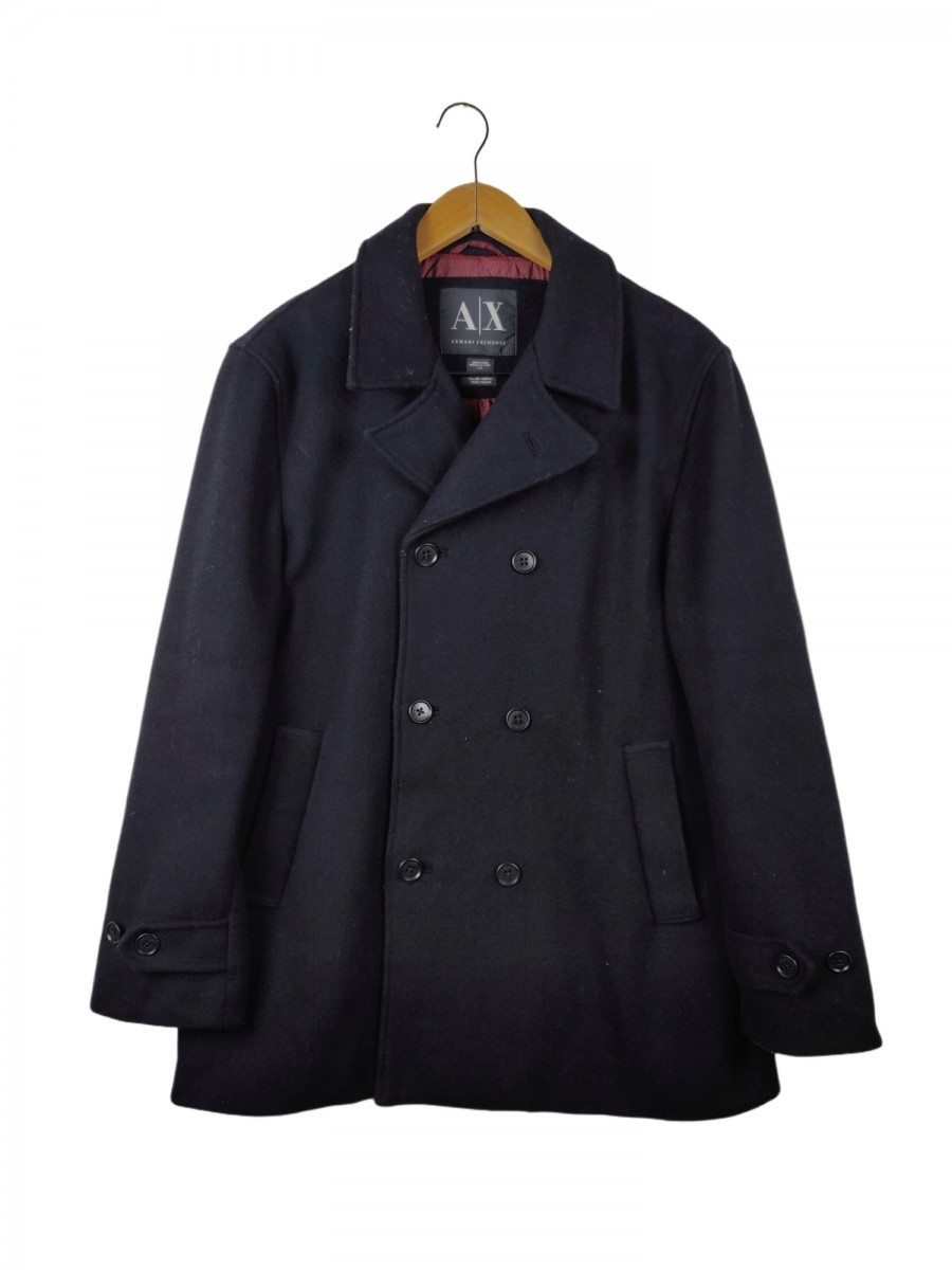 Armani - Exchange Peacoat Navy Double Breast Jacket - 1