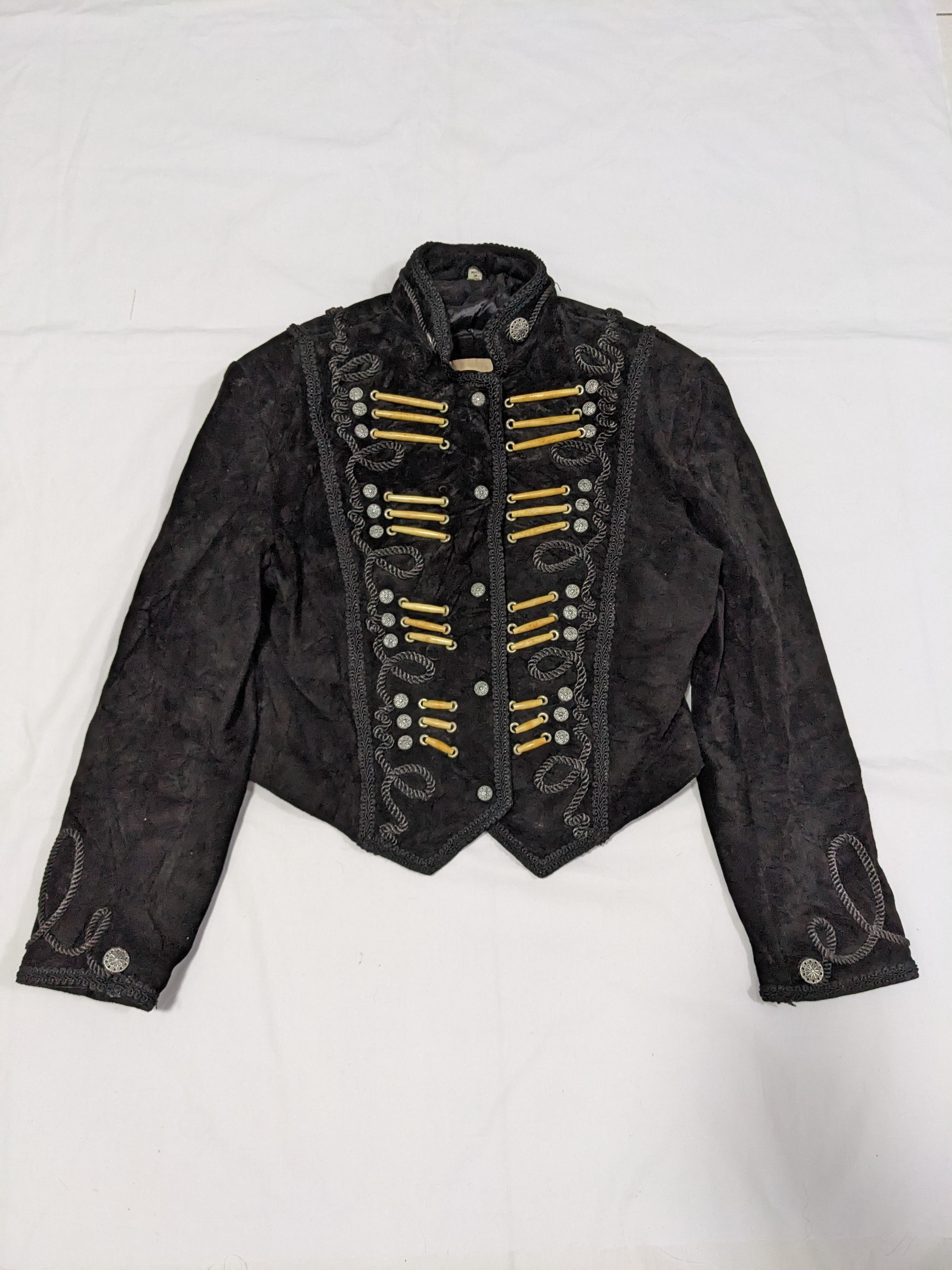 Vintage - Bead Bones Suede Womens Cropped Jacket - 1