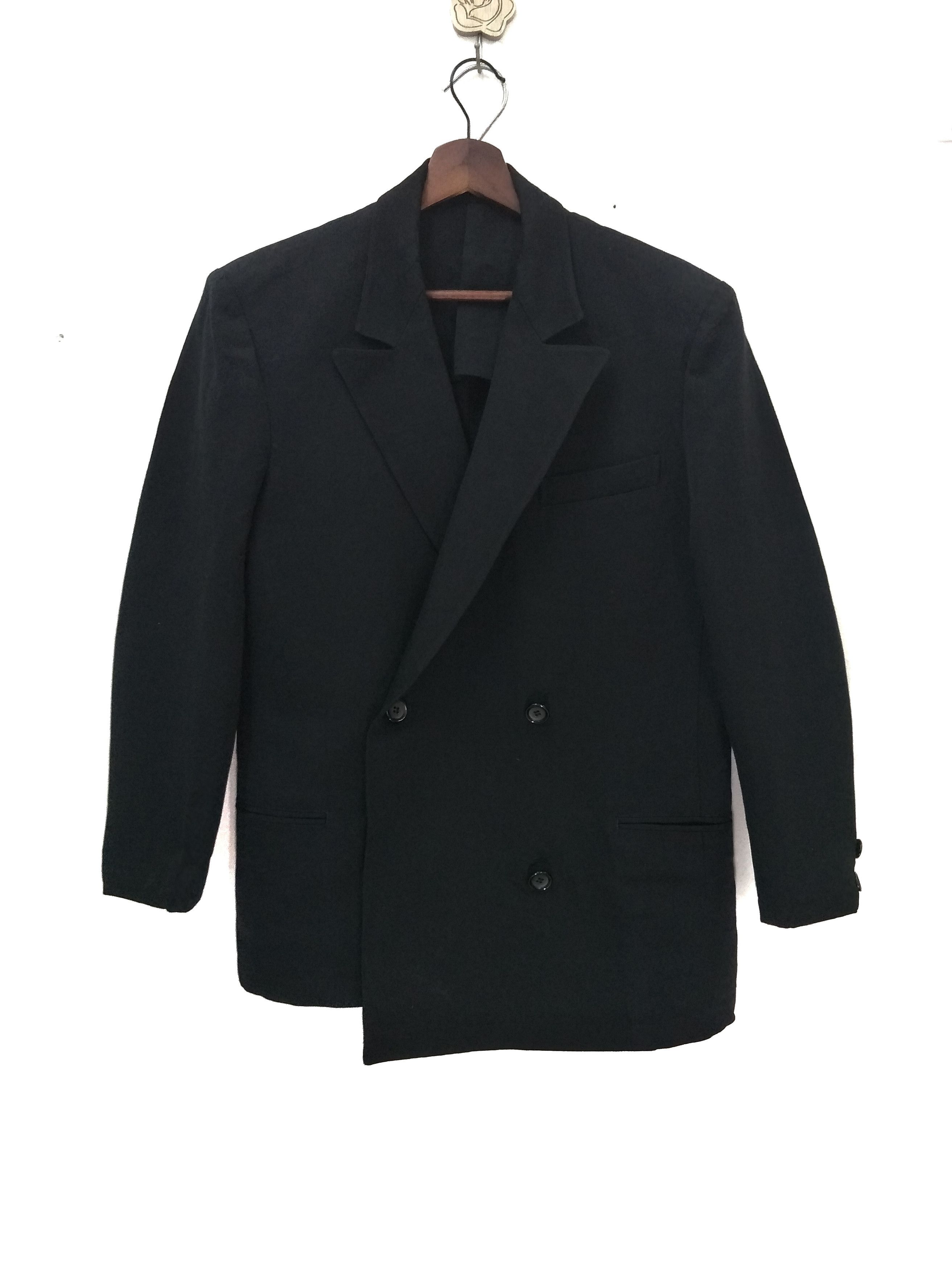 Yohji Yamamoto Y's Black Double Breasted Coat Vintage - 1