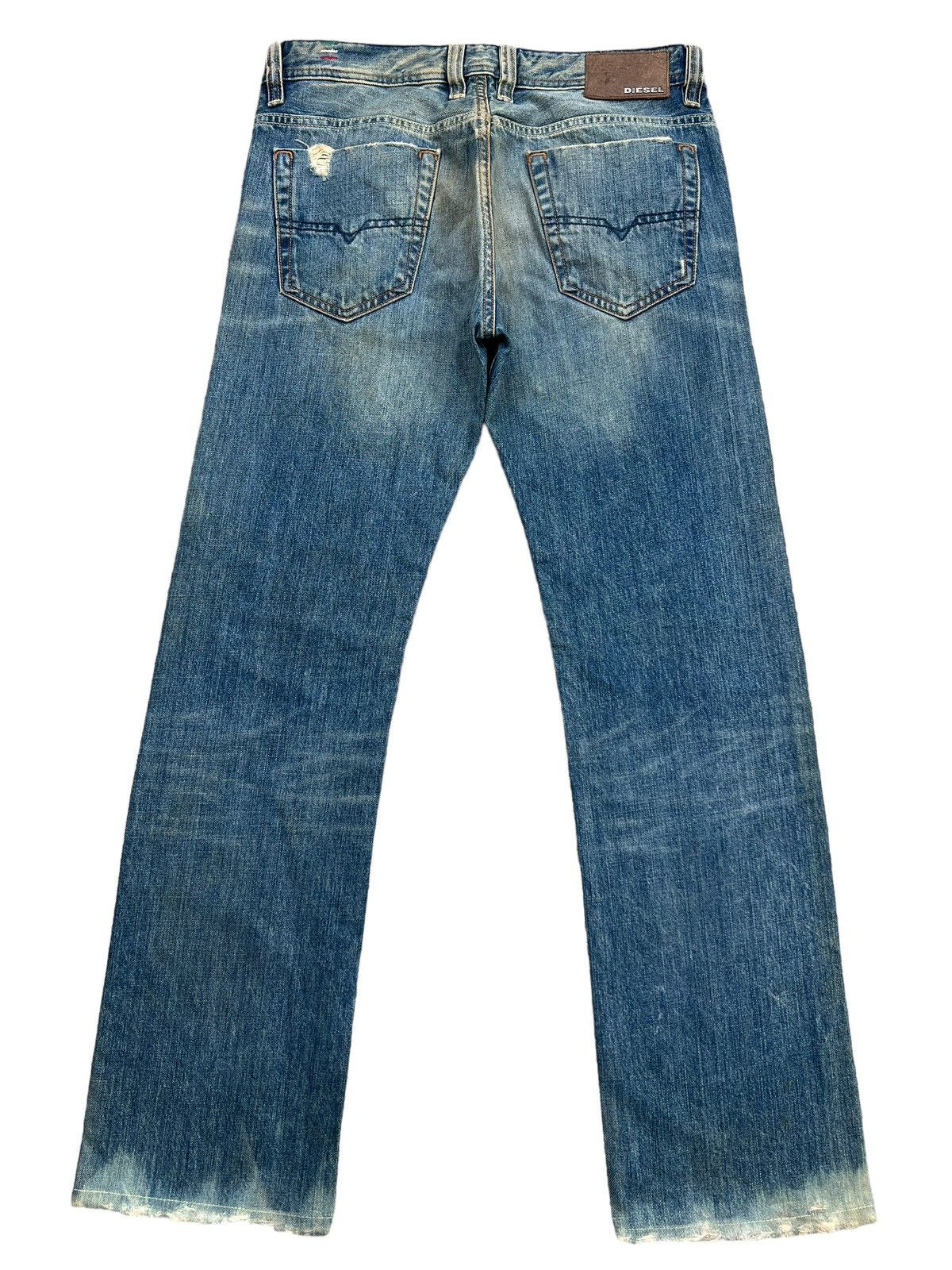 Diesel Mudwash Distressed Straightcut Denim Jeans 33x32 - 3