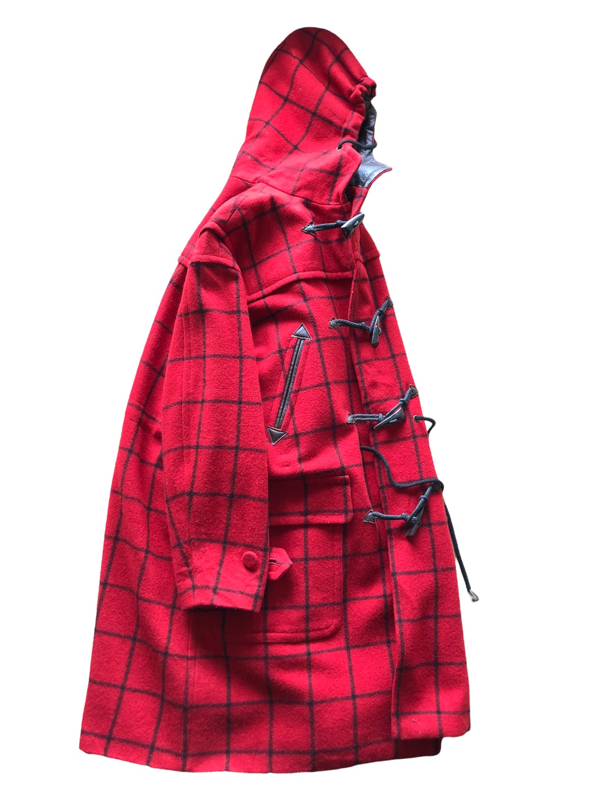 AW1997 Jean Paul Gaultier Red Tartan Wool Duffle Coat - 15