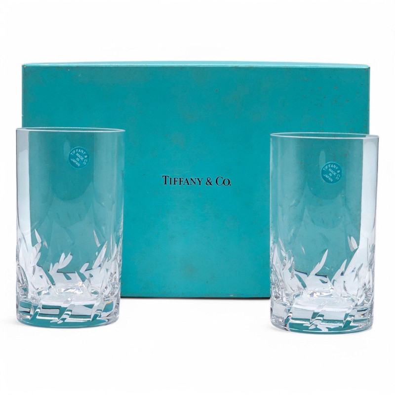 Tiffany & Co. Highball Glasses Set with box. - 1