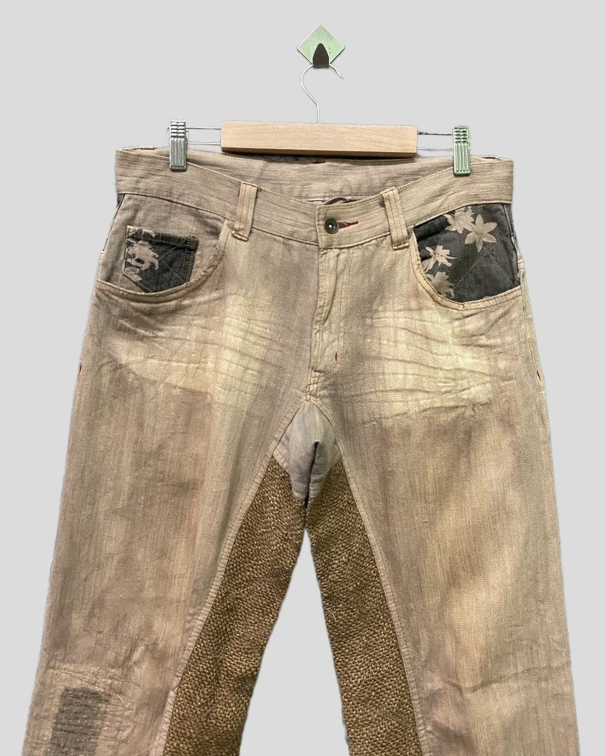 Vintage - Japanese brand Hybrid Sackcloth Distressed Pants - 3