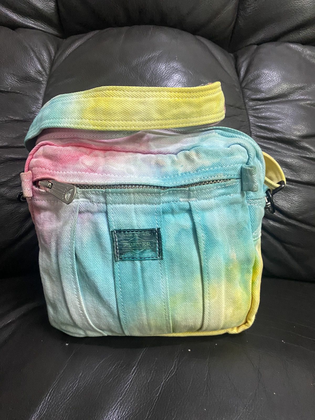 Porter Rainbow Color Cotton Crossbody Bag - 1