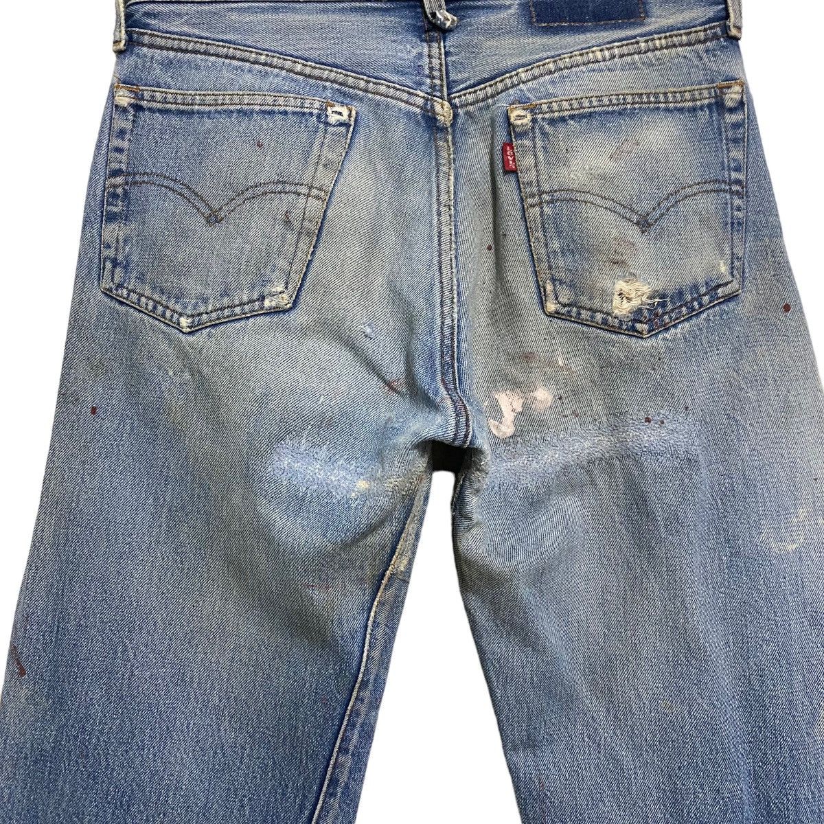 Vintage 80s Levis 501 Redline Jeans Painter Distressed - 11