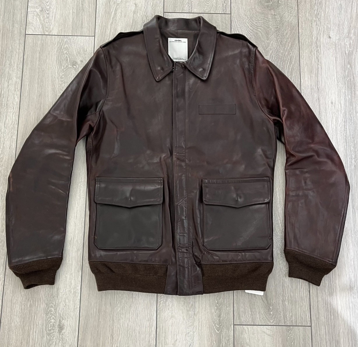 Visvim 11aw elmendorf jacket horse leather jacket - 1