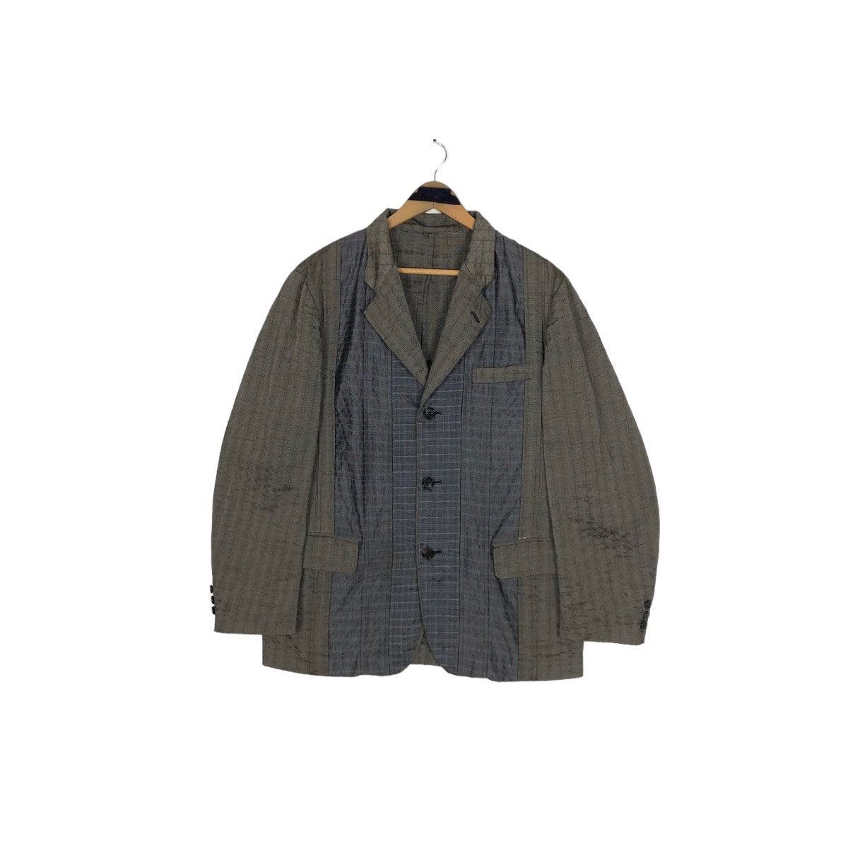 Vintage 90s Comme Des Garcons Homme Plus Patchwork Coat - 2