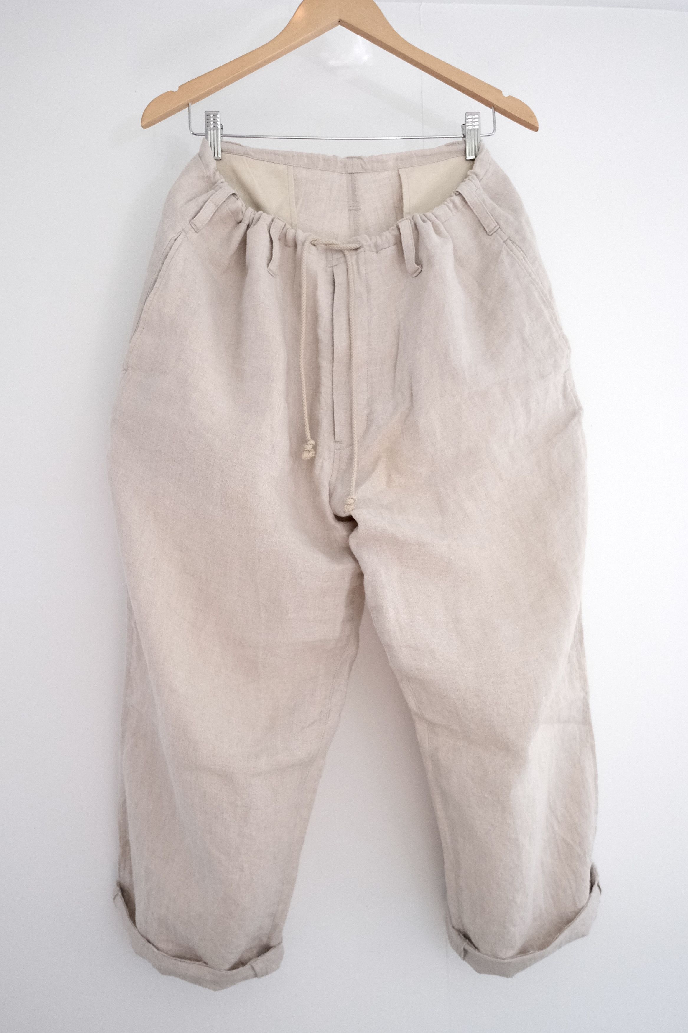🎐 YYPH SS18 Wide Drawstring Linen Easy Pants - 1