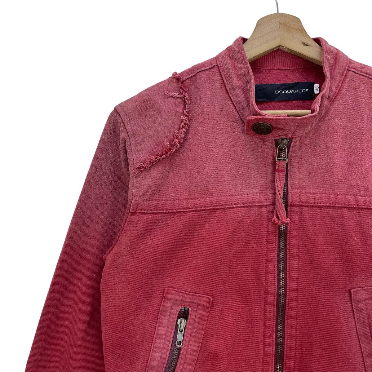 Vintage - 🤝Dsquared2 Style Faded Denim Jacket - 3