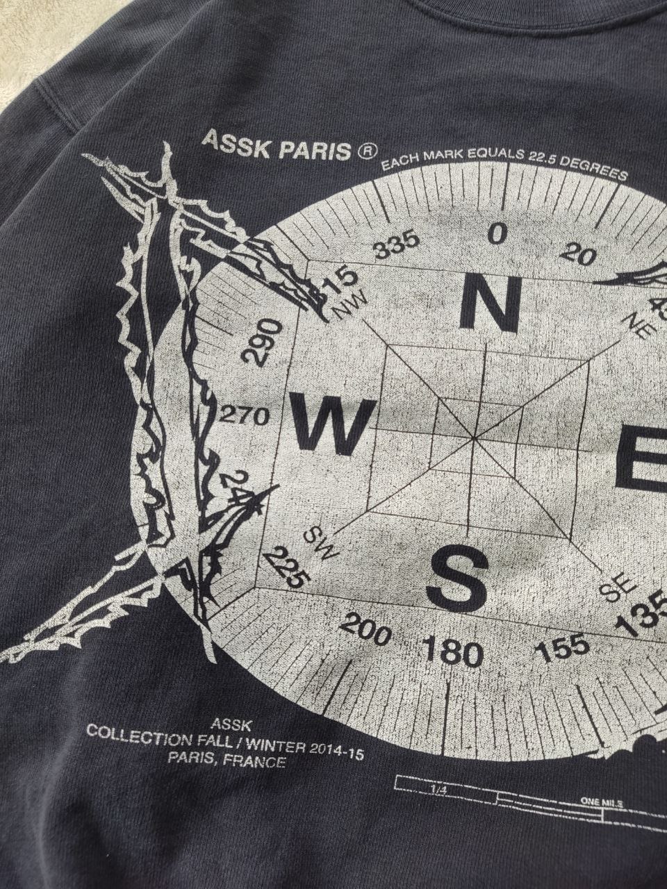 Rare🔥 ASSK Compass Collection Fall/Winter 2014-15 Paris France Sweatshirts - 5
