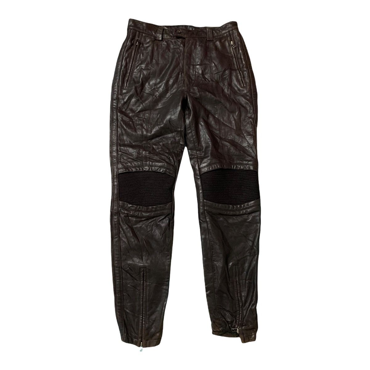 🔥Vintage Issey Miyake Men Sheep Leather Bikers Pants - 1