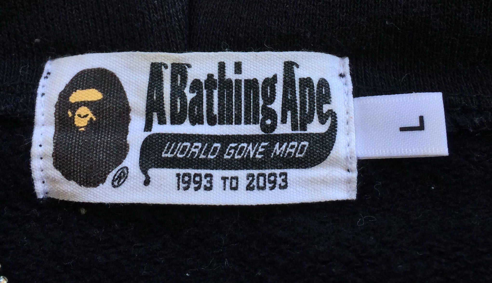 OG Bathing Ape Black Camo Shark Hoodie - 8