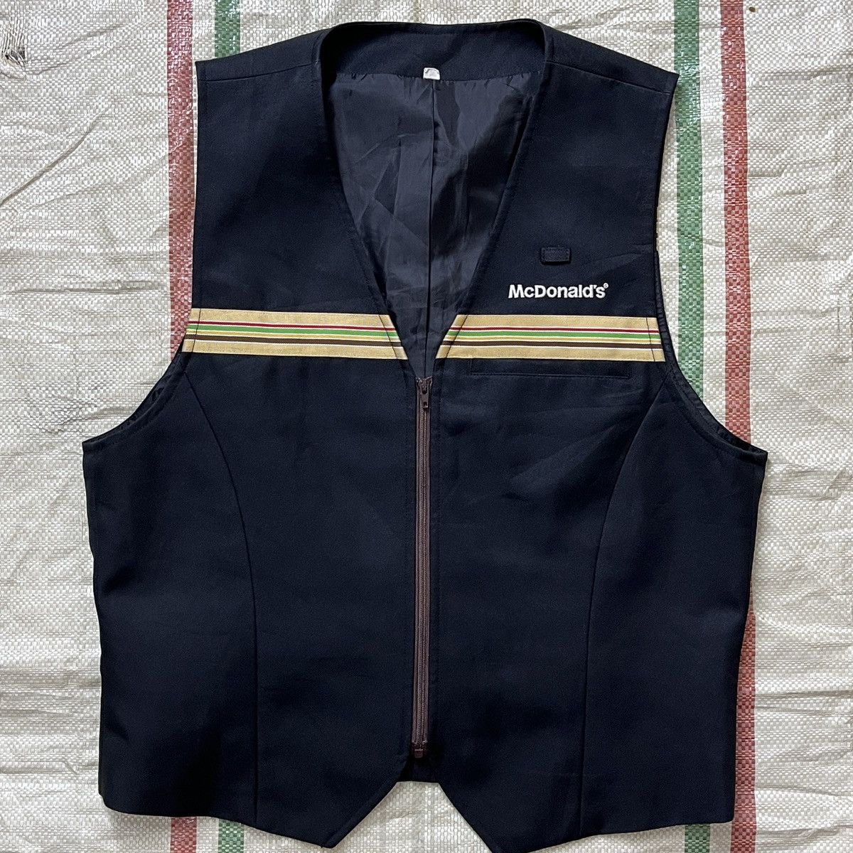 Rare McDonalds Japan Vintage Workers Vest Collector Item - 11