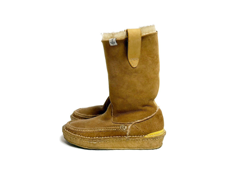 Visvim 09AW Gridwood Moc Toe-Folk Wmv Suede Yellow - 1