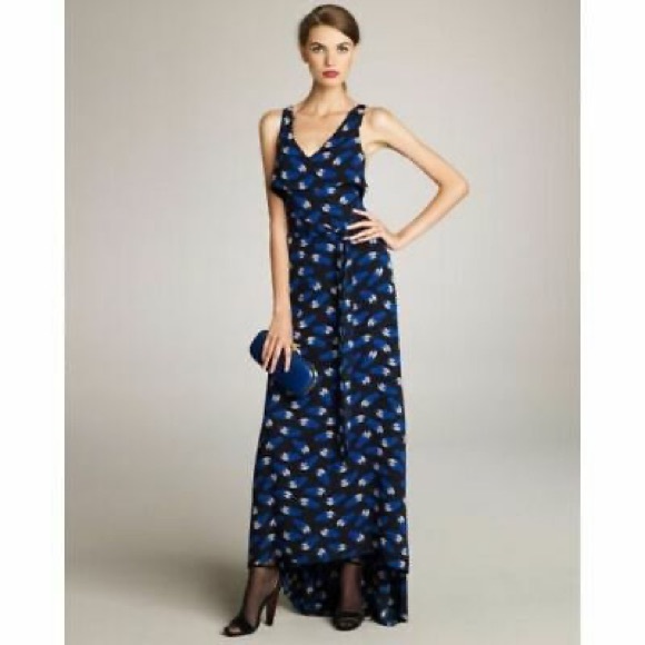 DVF Diane von Furstenberg Therese Long Silk Dress - 2