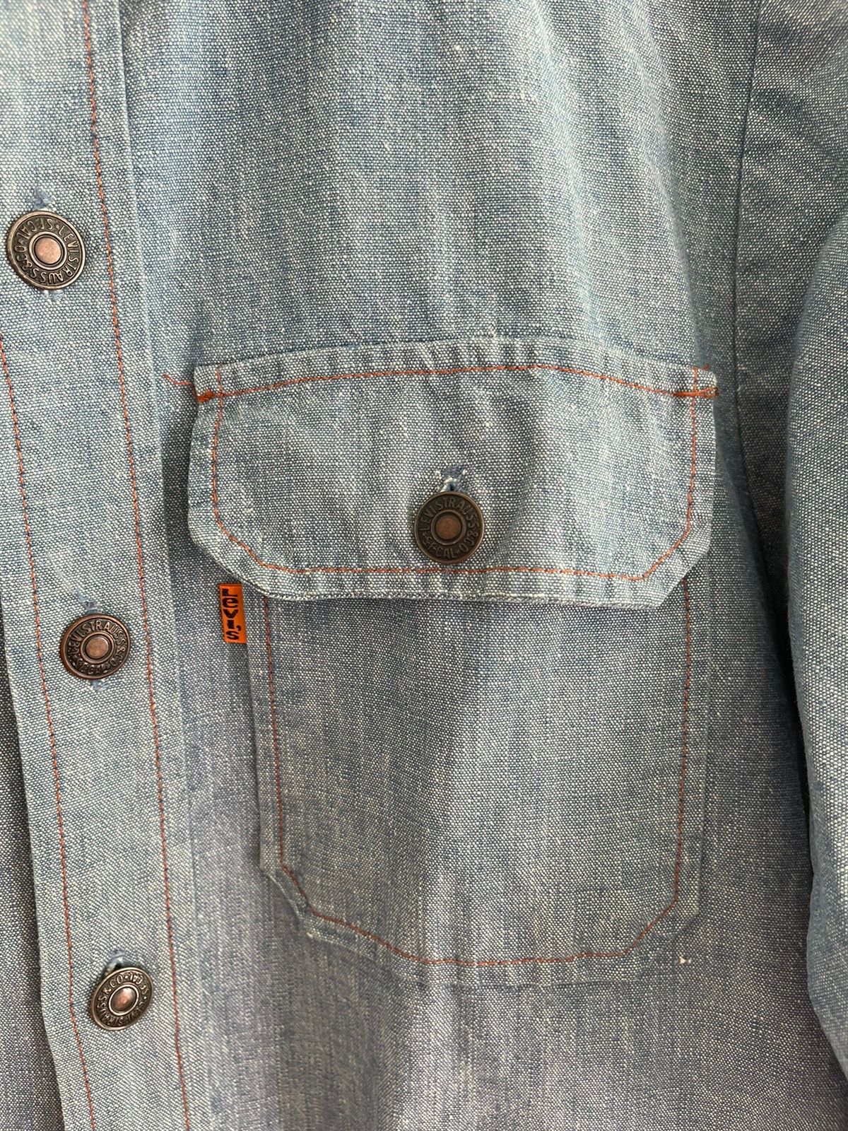 Vintage Levi’s panatela 70s chambray jacket - 6