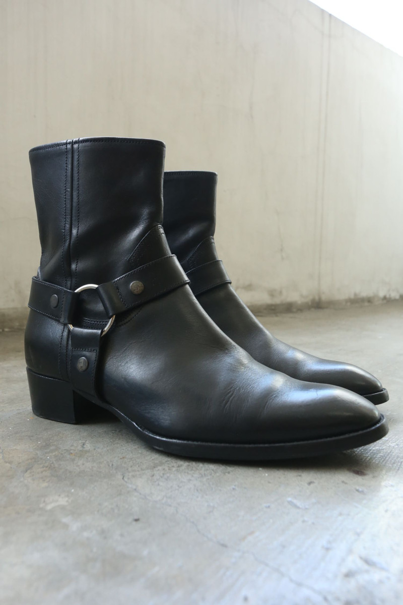 Hedi Slimane × Saint Laurent Paris - SLP - Hedi Slimane - F/W 14 - Wyatt Harness Boots - 1