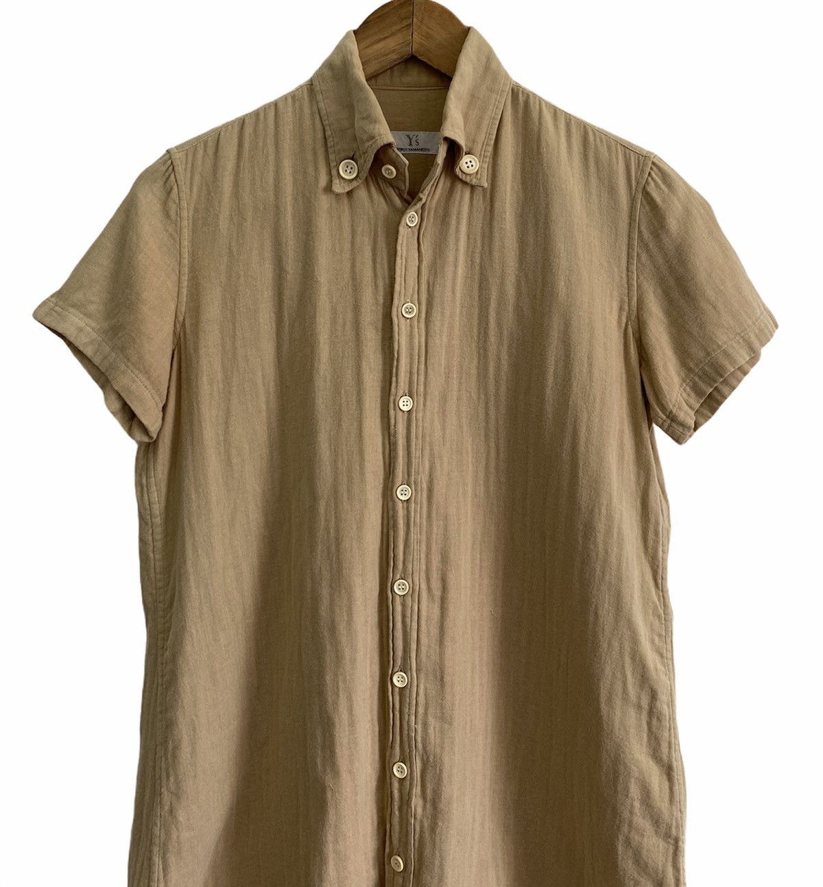 Y’s Yohji Yamamoto🇯🇵Old Cotton Hemp Button Long Shirt - 2