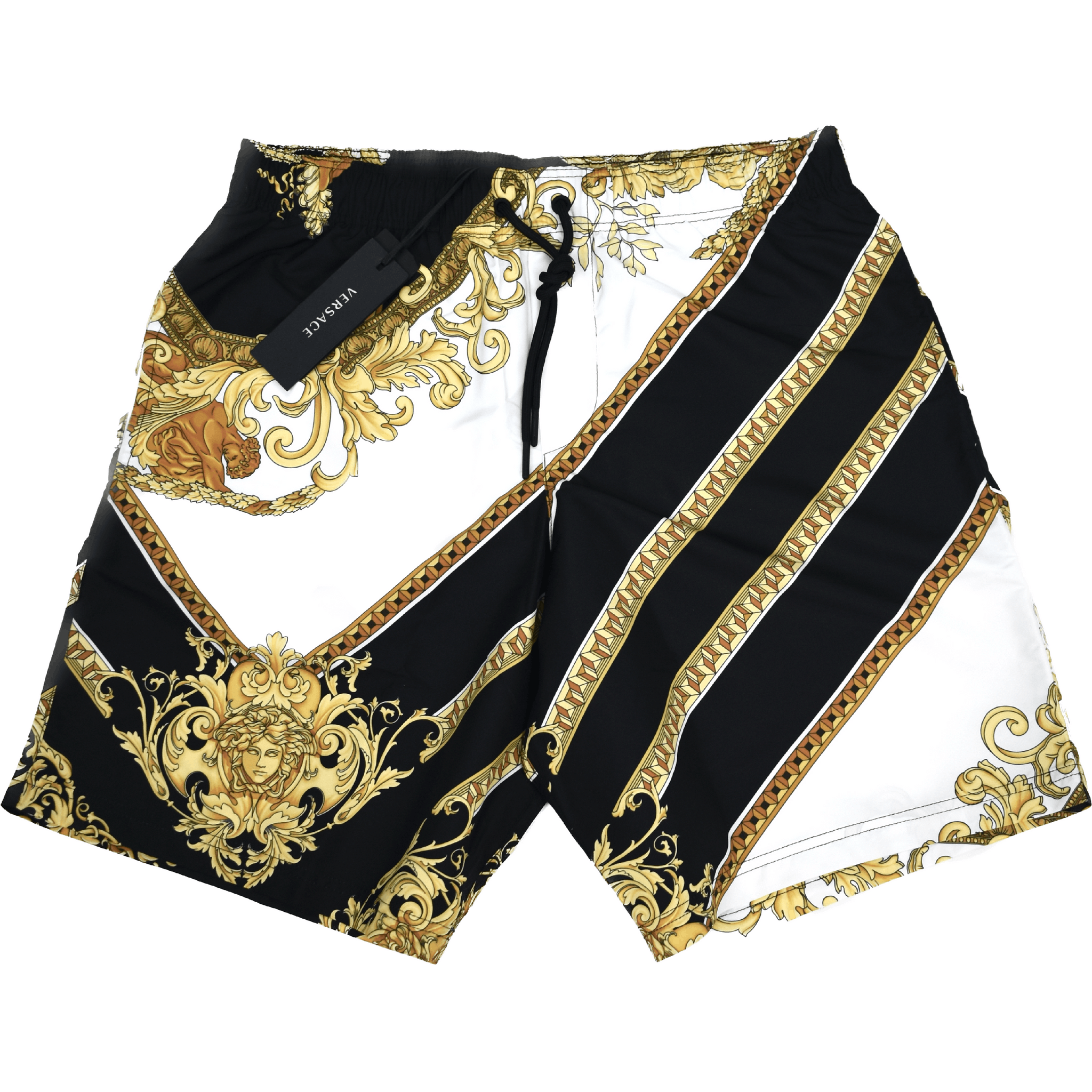 Versace Barocco Print Swim Shorts Medusa sz 4 - 1