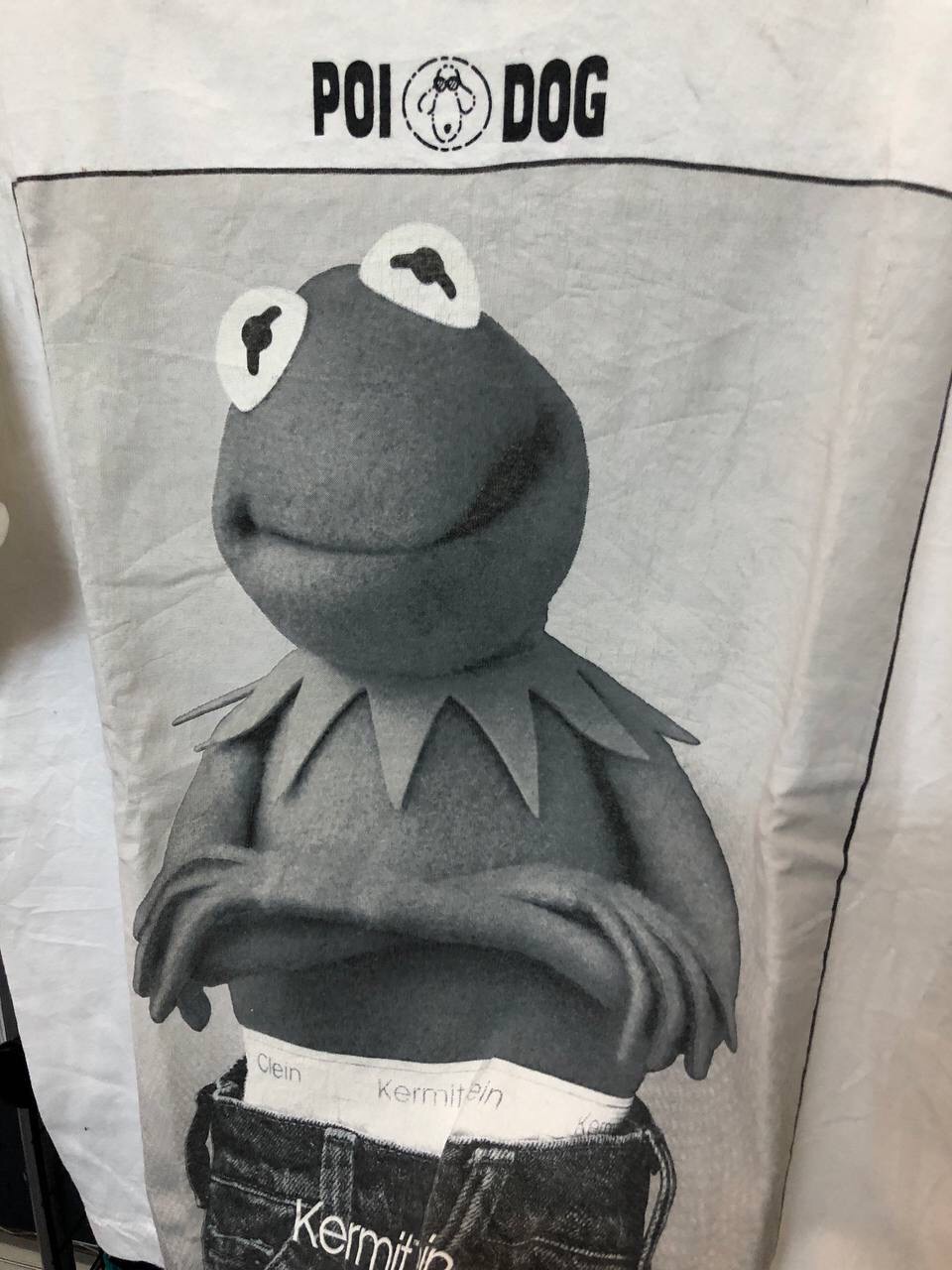 Calvin Klein - Vintage Kermit Clein Calvin Clein Under Where T-Shirt - 7