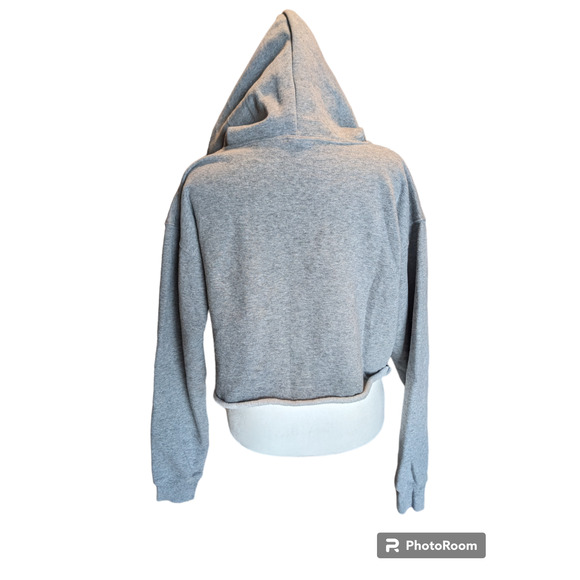 Wild Fable Gray Cropped Hoodie Casual Sportswear Medium - 4