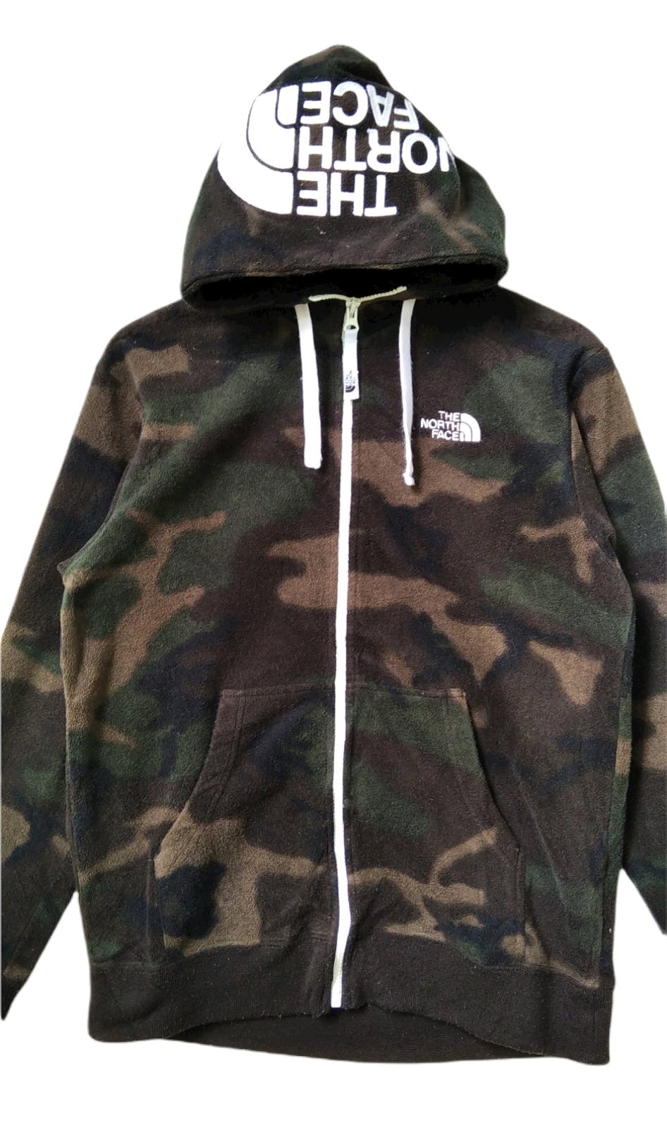 Stunning🔥The North Face Camo Embroided Logo Fleece Hoodie - 4