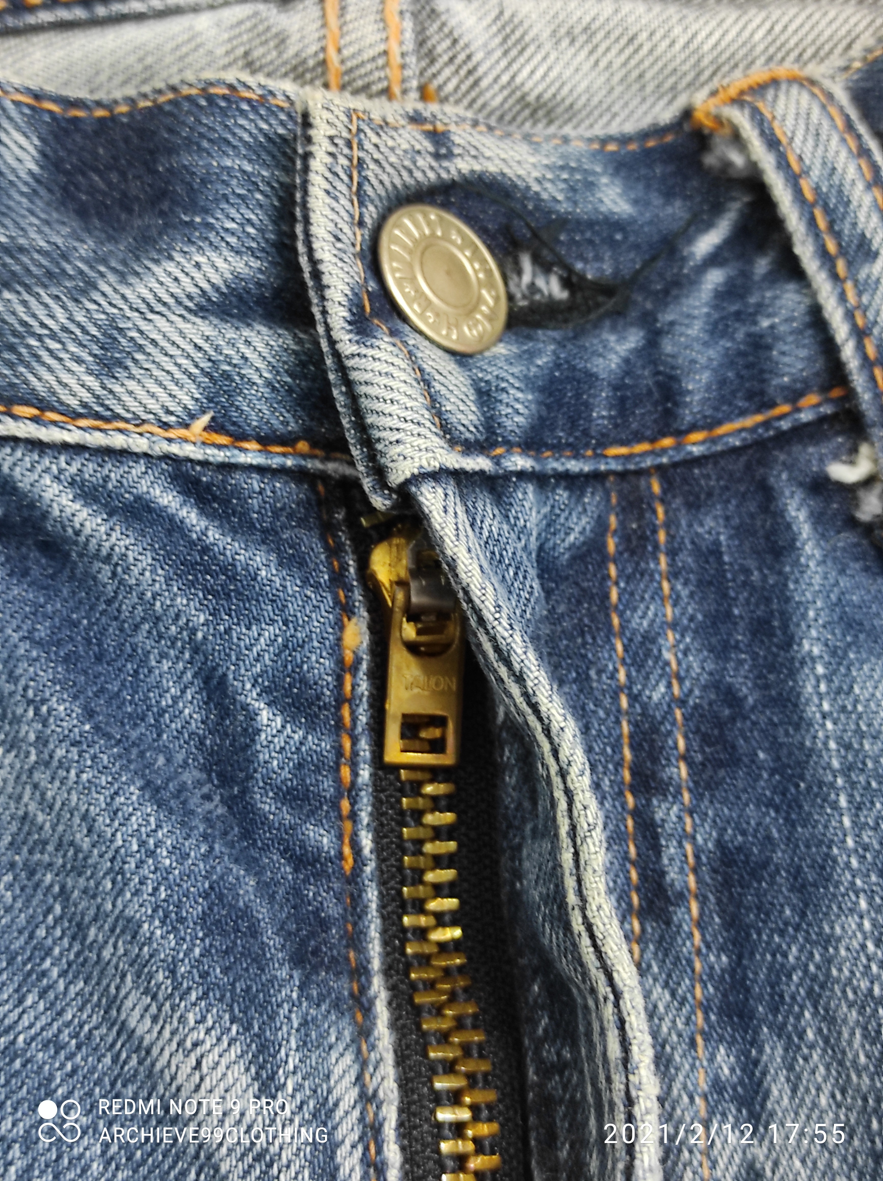 Hollywood Ranch Market - Blue Blue The Indigo Hand Made Reconstruction denim pants - 7