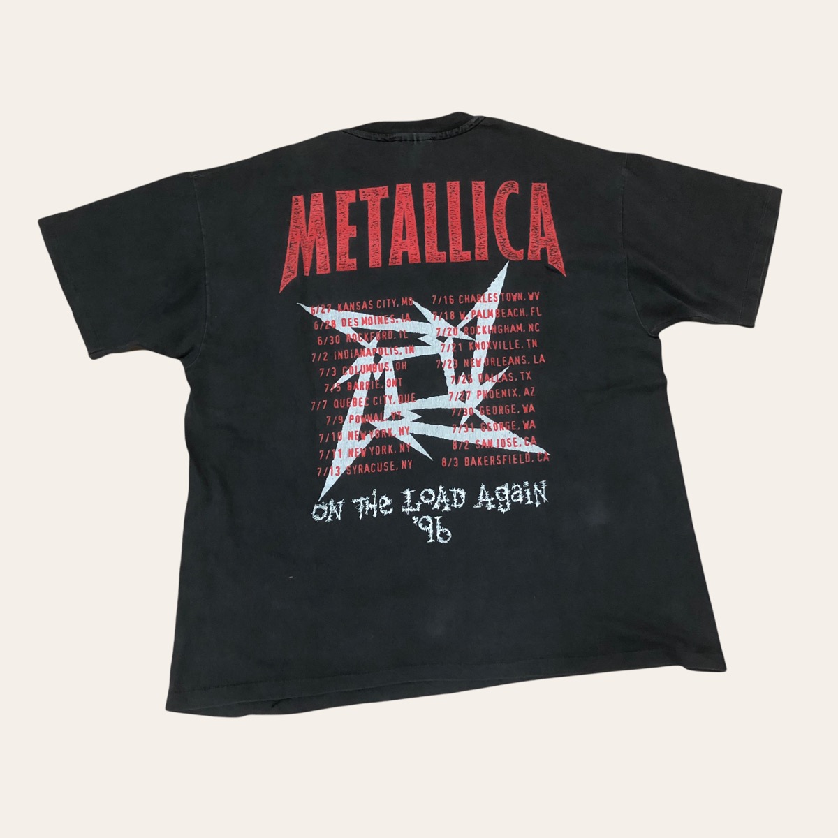 Vintage - Vintage Metallica On The Load Again Tour Metal Band Shirt - 2