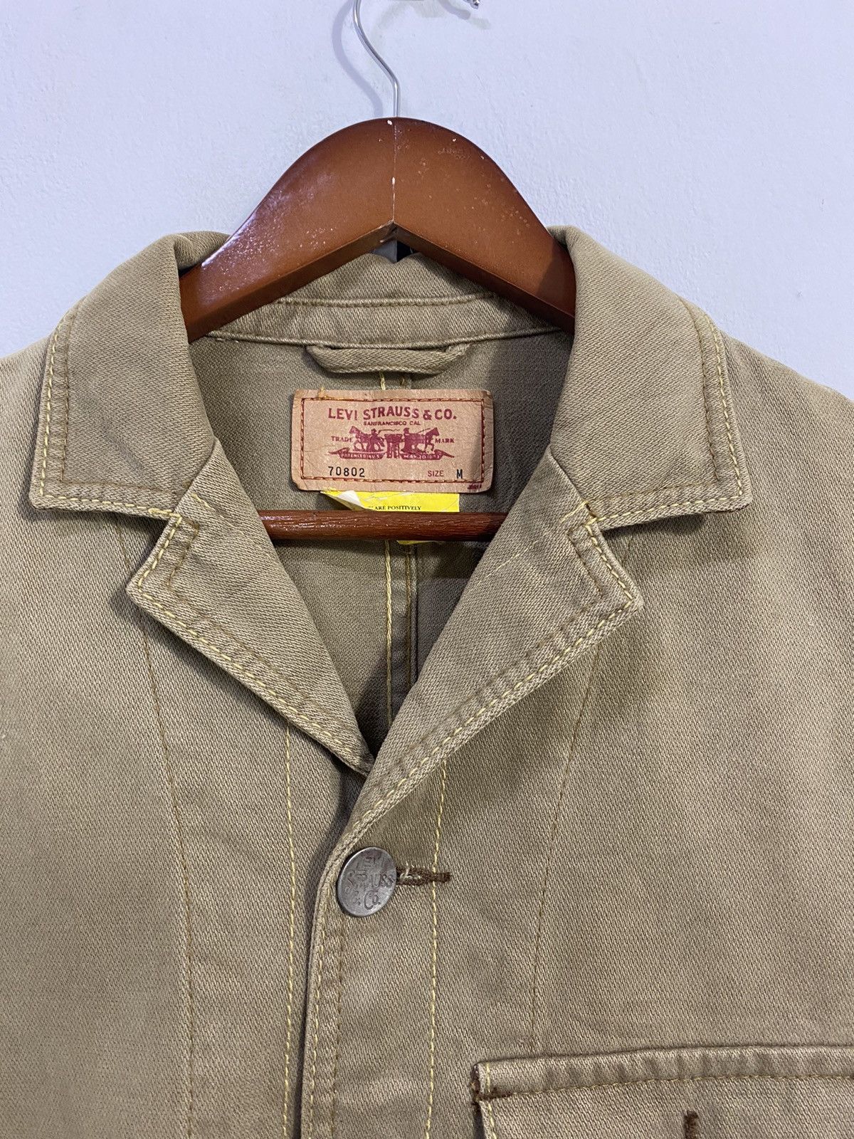 Vintage Levi’s Chore Jacket Design 3 Pocket Nice Design - 4