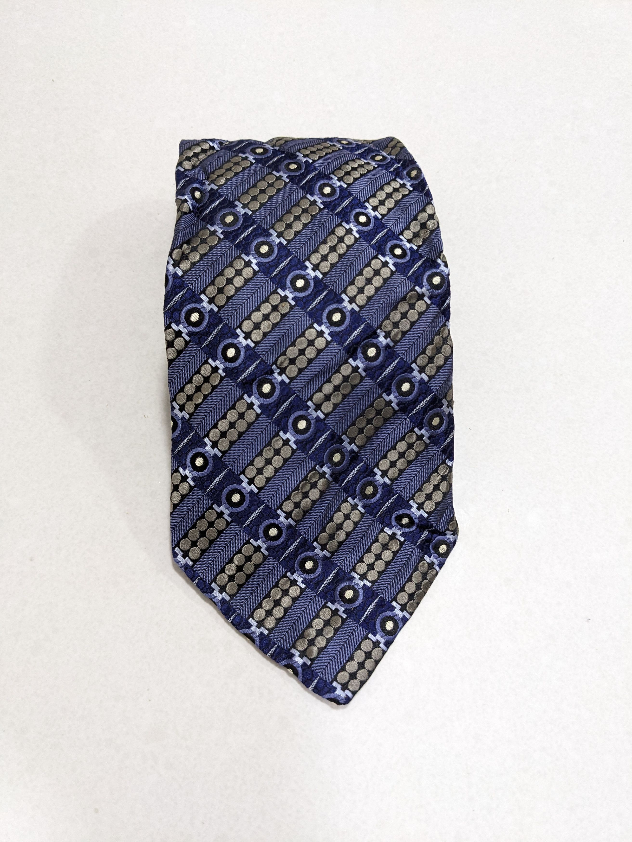 Robert Talbott Nordstrom Men's 100% Silk Necktie USA Blue - 3