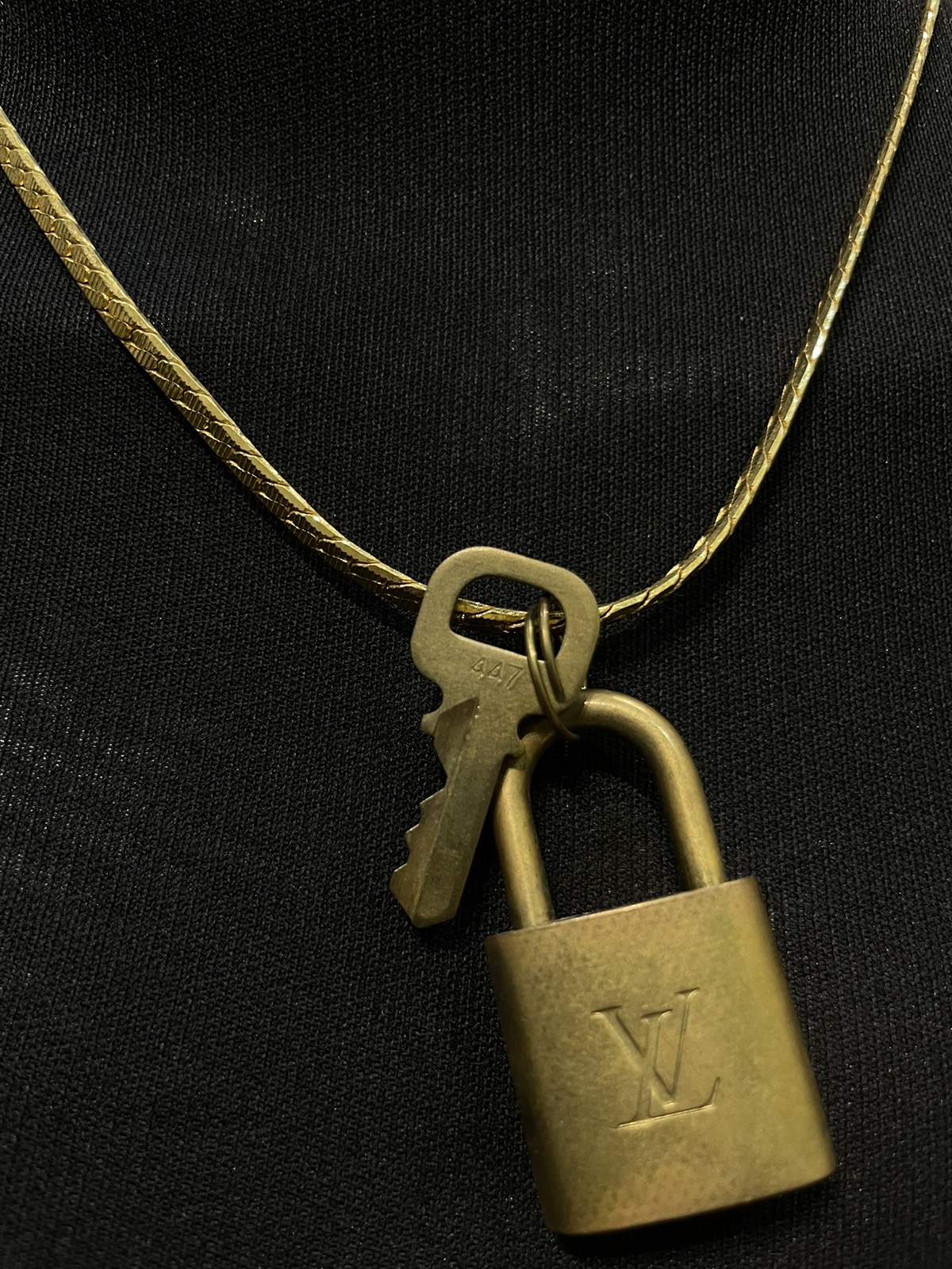 Louis Vuitton /key / Gold Necklace - 6