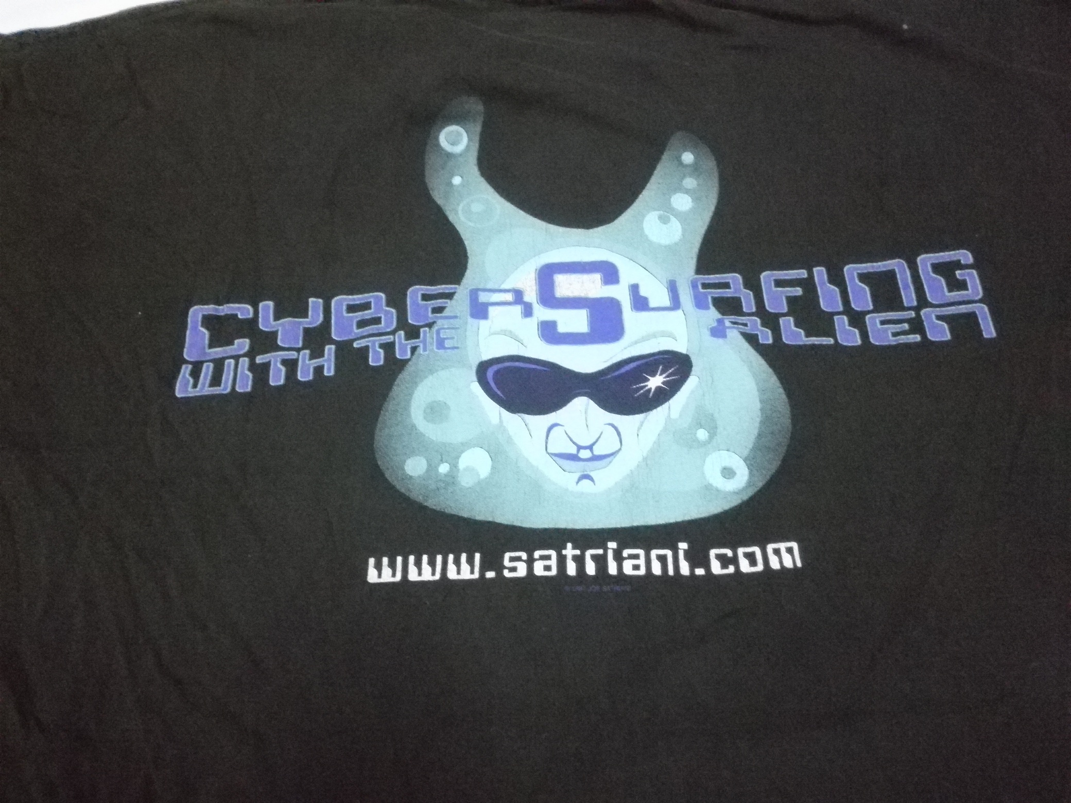 Very Rare - VINTAGE Late 90s JOE SATRIANI Cyber Surfing Alien Tour Tee - 4