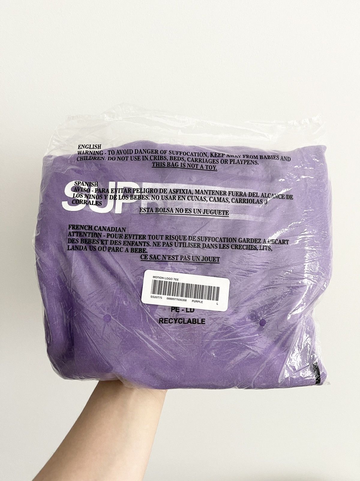 2020 Supreme Motion Logo Tee (L) - 3