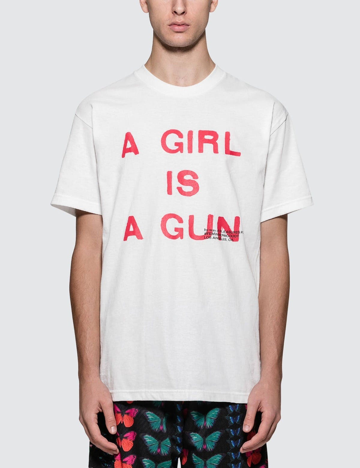 Pleasures A Girl Is A Gun Tee White - 1