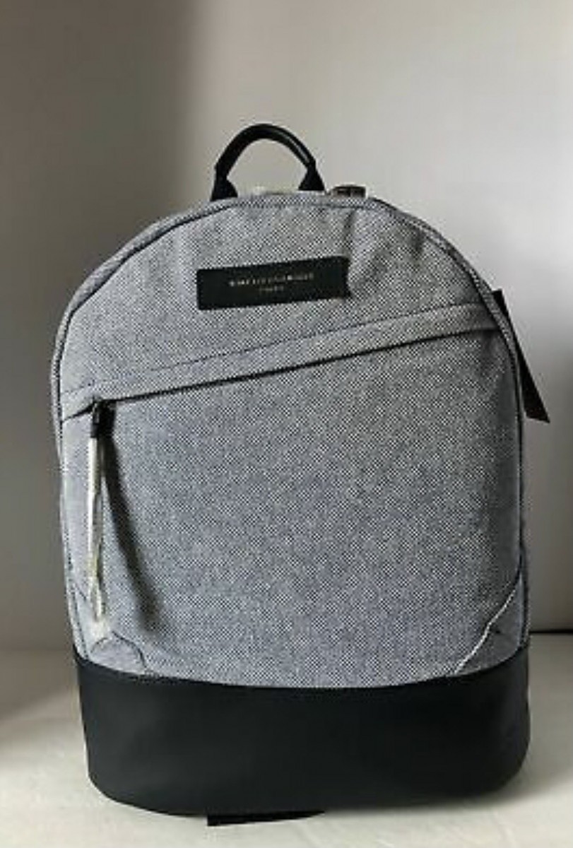 Want les Essentiel Kastrup II Navy Backpack Leather Nylon - 2