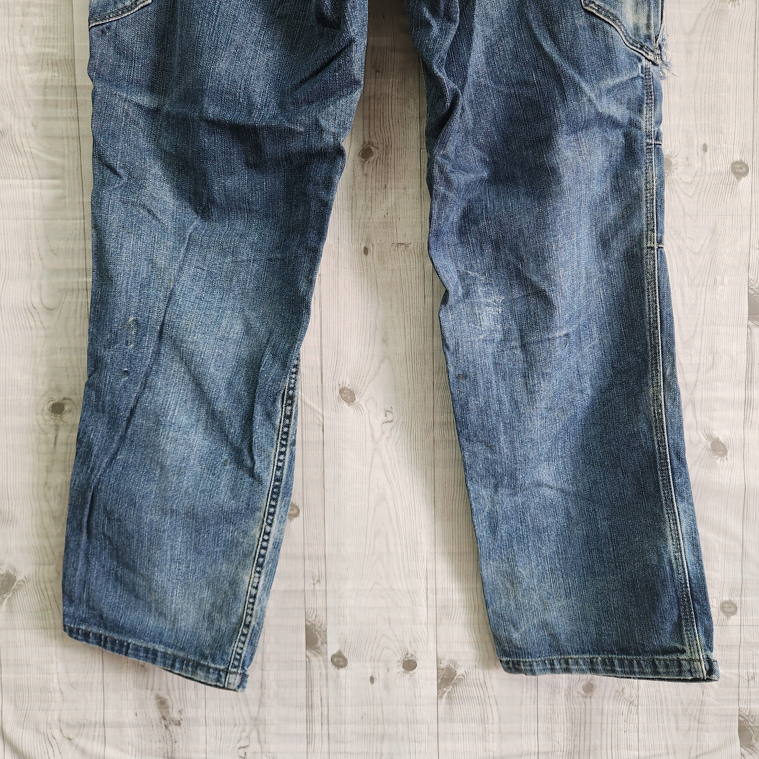 Vintage - Japan Fujiyama Distressed Denim Cargo Jeans - 16