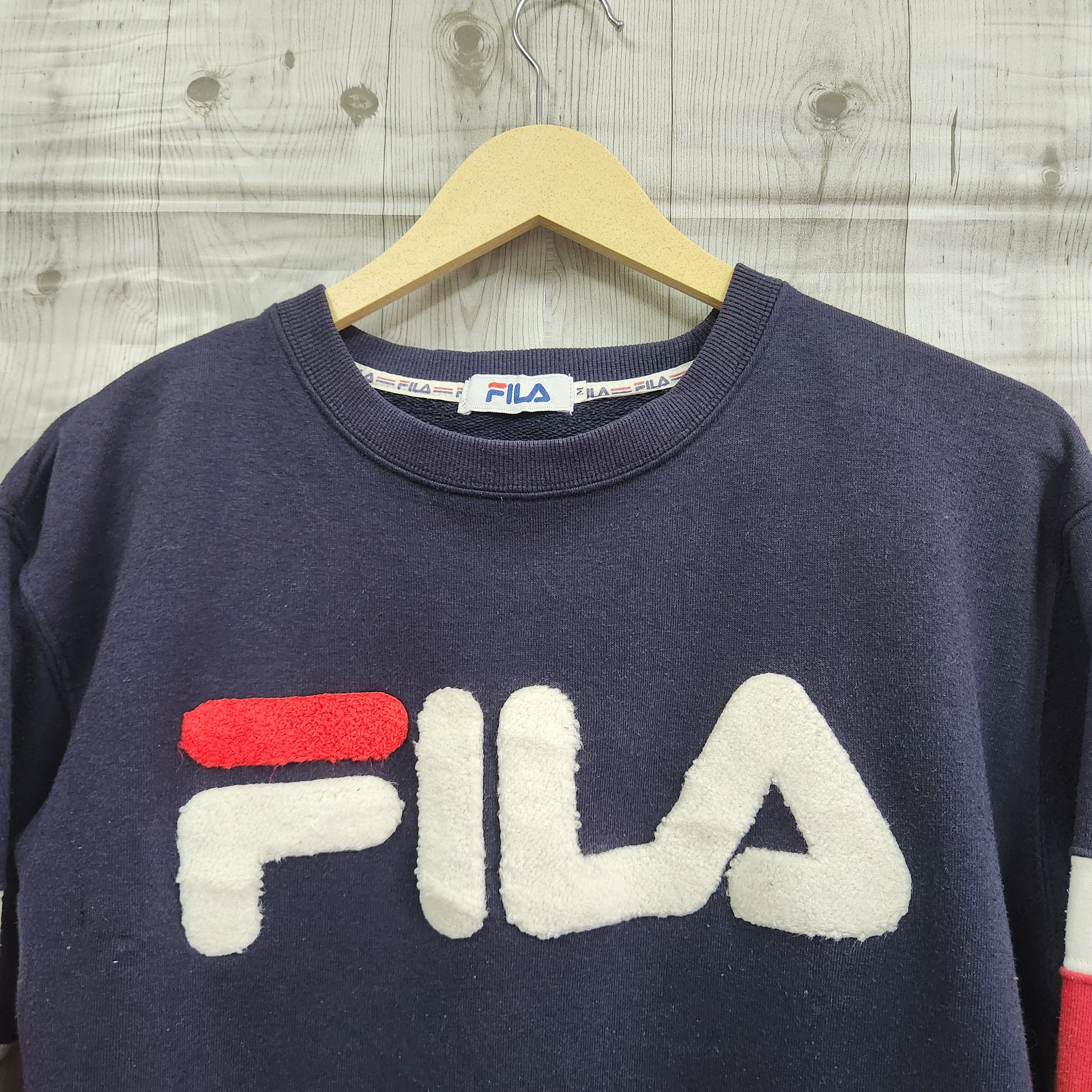 Fila Sweater Big Spellout Logo Vintage - 9